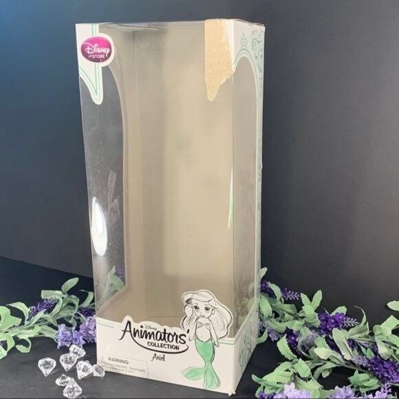 Disney Little Mermaid Ariel Doll Animators Collection Flounder Fish Doll Toy - Picture 7 of 9